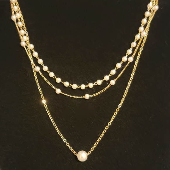 3 Layer Chain Necklace - Picture 3 of 3